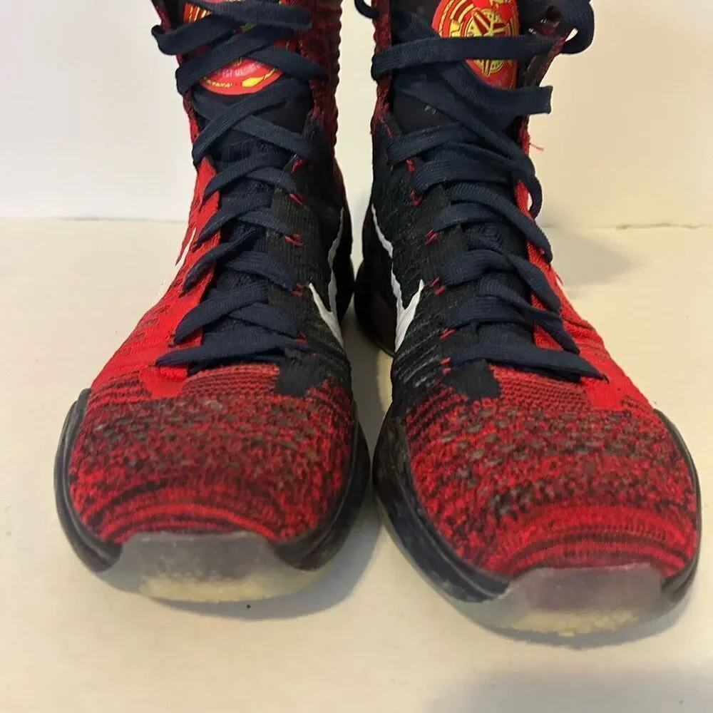 Nike Kobe 10 Elite High American Red Blue Basketball Shoes Mens 8 718763-614